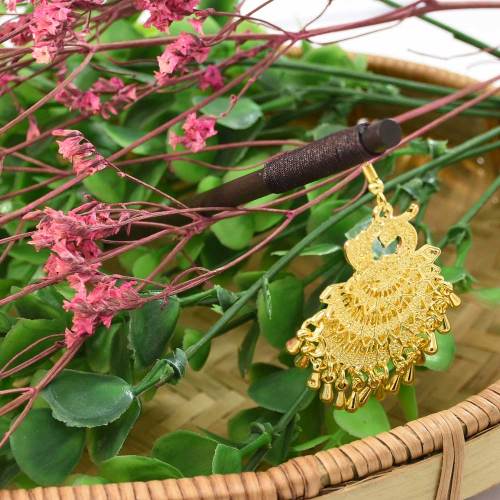 F-0921 Fashion Vintage Gold Silver Acrylic Peacock Wooden Hair Sticks for Women Wedding Party Hair Accessories