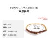 N-7619 Punk Hip-Hop Adjustable Jeans Brown PU Leather Belt Metal Belly Waist Chains Body Jewelry
