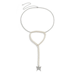 N-7620 New Fashion Handmade Waist Chain Pearl With Butterfly Body Chain For Women Jewelry Gift