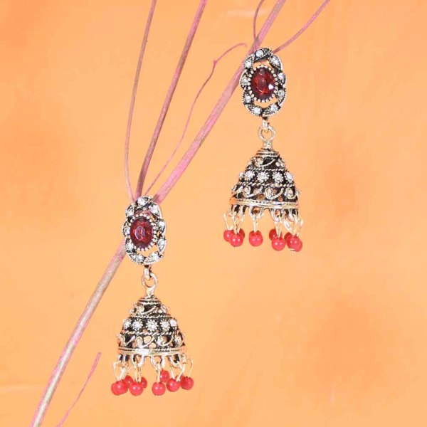 E-6306   Fashion Jewelry Acrylic Metal Bell Tassel Pendant Earring For Women Retro Gifts