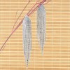 E-6307 Sparkly Rhinestone Chandelier Drop Statement Earrings Long Tassel Bridal Wedding Earrings For Women Jewelry