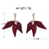F-0923 Luxury Red Velvet Flower Pearl Crystal Crowns & Earrings Sets for Bridal Tiaras Wedding Engagement Jewelry Sets