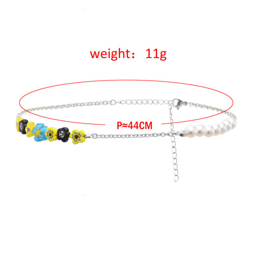 N-7623 New Fashion Nacklace Pearl With Innovative Pendant Nacklace For Women Teen Girls Jewelry Gift