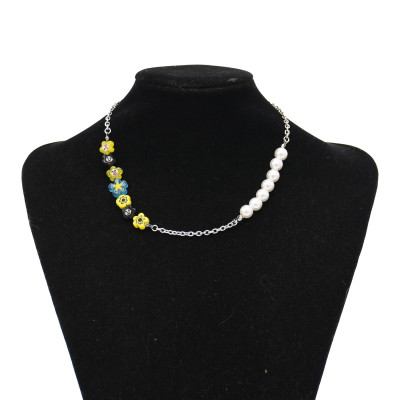 N-7623 New Fashion Nacklace Pearl With Innovative Pendant Nacklace For Women Teen Girls Jewelry Gift