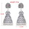 E-6310 Vintage Gold Silver Alloy Peacock Big Bells Drop Earrings for Women Boho Thailand Indian Party Jewelry Gift