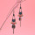 E-6313 Vintage Fashion Bohemian Leaf Earrings Long Vintage Scallop Tassel Earrings For Women Jewelry