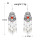 E-6316 Indian Vintage Silver Metal Blue Red Acrylic Long Tassel Earrings for Women Boho Ethnic Party Jewelry Gift