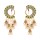 E-6319 Bohemian Vintage Earrings Exquisite Multilayer Rhinestone Pearl Peacock Dangle Earrings For Women Jewelry