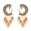 E-6319 Bohemian Vintage Earrings Exquisite Multilayer Rhinestone Pearl Peacock Dangle Earrings For Women Jewelry