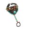 B-1149 Handmade Turquoise Bells Acrylic Beads Rope Woven Hand Finger Bracelets for Women Boho Ethnic Holiday Party Jewelry Gift