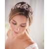 F-0926 wedding crown tiara crystal flower headband for bridal