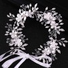 F-0929 Luxury Crystal Flower Bridal Wedding Hair Accessories Headband Tiara Jewelry Accessories