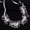 F-0929 Luxury Crystal Flower Bridal Wedding Hair Accessories Headband Tiara Jewelry Accessories