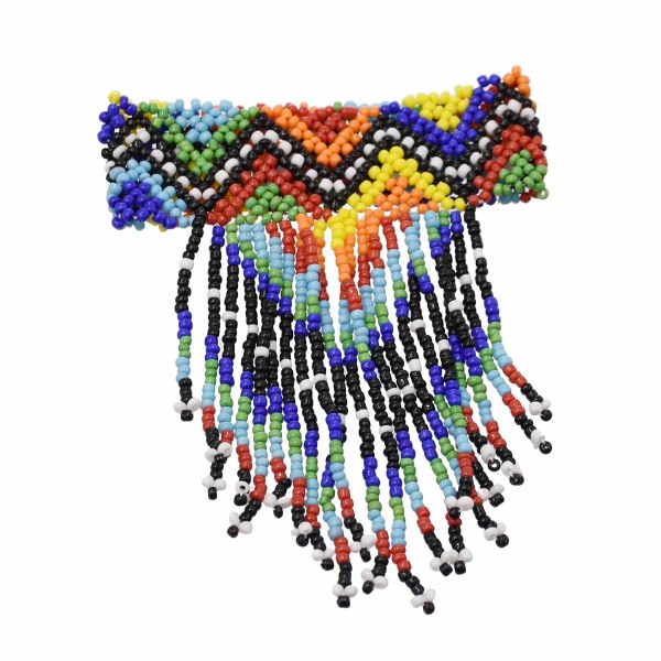 B-1150 Colorful exquisite bracelet with handmade seed beaded woven long fringe bracelet for women girls