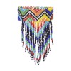 B-1150 Colorful exquisite bracelet with handmade seed beaded woven long fringe bracelet for women girls