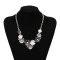 N-7627 Romantic Summer Flower Crystal Choker Statement Necklaces for Women Girl Holiday Party Jewelry Gift