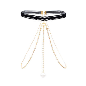N-7629 Crystal Thigh Chain Glitter Body Chains Beach Leg Chain Fashion Body Jewelry Accessory for Women and Girls