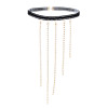 N-7629 Crystal Thigh Chain Glitter Body Chains Beach Leg Chain Fashion Body Jewelry Accessory for Women and Girls
