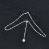 N-7629 Crystal Thigh Chain Glitter Body Chains Beach Leg Chain Fashion Body Jewelry Accessory for Women and Girls