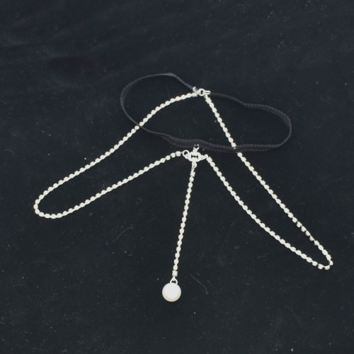 N-7629 Crystal Thigh Chain Glitter Body Chains Beach Leg Chain Fashion Body Jewelry Accessory for Women and Girls