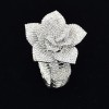 B-1120 Fashion Fine Jewelry Flowers Carved 24k Gold Plated Crystal Wedding Bracelet Bangle for Women