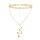 N-7633 Snake Pendant Necklaces For Women Girls Layered Gold Silver Hip Hop Chain Choker Necklace Party Jewelry Gifts
