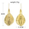 E-6327 New Vintage Gold Metal Leaf Drop Dangle Earrings for Women Boho Party Jewelry Gift-6327