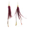 E-6330 Bohemian Ethnic Vintage Earrings Long Fringe Feather Dangle Earrings For Women Girls Decoration Gifts