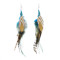 E-6330 Bohemian Ethnic Vintage Earrings Long Fringe Feather Dangle Earrings For Women Girls Decoration Gifts