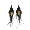 E-6330 Bohemian Ethnic Vintage Earrings Long Fringe Feather Dangle Earrings For Women Girls Decoration Gifts
