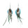 E-6329 Feather Dangle Earrings For Women Girls Bohemian Ethnic Vintage Long Fringe Earrings