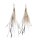 E-6334 3Styles Ethnic Brown Feather Long Tassel Drop Earrings for Women Boho Handmade Festival Party Jewelry Gift