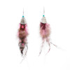 E-6332 Bohemian Ethnic Vintage Earrings Long Fringe Feather Dangle Earrings For Women Girls Decoration Gifts