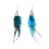 E-6332 Bohemian Ethnic Vintage Earrings Long Fringe Feather Dangle Earrings For Women Girls Decoration Gifts