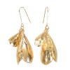 E-6338 New Fashion Bohemian Earrings Gold Lily Elegant Dangle Earring Pair For Women Girls