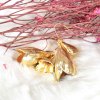 E-6338 New Fashion Bohemian Earrings Gold Lily Elegant Dangle Earring Pair For Women Girls