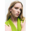 E-6338 New Fashion Bohemian Earrings Gold Lily Elegant Dangle Earring Pair For Women Girls