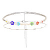 N-7635 2Pcs/Set Sweet Flower Pearl Acrylic Beads Statement Choker Necklaces for Women Girl Holiday Beach Party Jewelry Gift