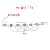 B-1152 Vintage Silver Metal Coin Beads Link Chain Anklet Foot Bracelets for Women Boho Ethnic Party Jewelry Gift