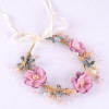 F-0930 Beautiful Flower Headband Bohemian Copper Wire With Pearl Headpiece For Women Hair Accessories Decoration
