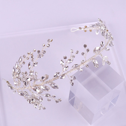 F-0933 Crystal Wedding Headband Silver Bride Hair piece Wedding Hair Accessories