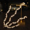 F-0931 Baroque Style Gold Metal Crystal Pearl Crowns Tiaras for Women Bridal Wedding Hair Accessories