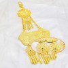 N-7639 Bohemian Ethnic Pendant Gold Planted Elegant Caved Pendant For Women Girls