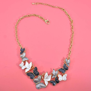 N-7641 Trendsetting Elegant Necklace Butterfly Pendant Necklace For Women Girls Ethnic Party Jewelry
