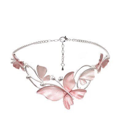 N-7641 Trendsetting Elegant Necklace Butterfly Pendant Necklace For Women Girls Ethnic Party Jewelry