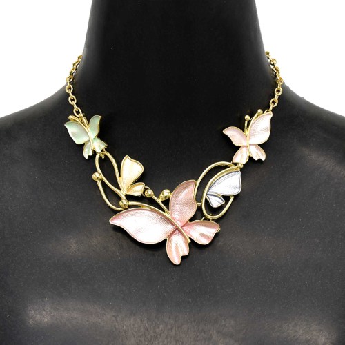 N-7641 Trendsetting Elegant Necklace Butterfly Pendant Necklace For Women Girls Ethnic Party Jewelry