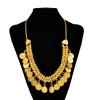 N-5020 Bohemian Gypsy Silver Gold Coin Choker Bib Statement Choker Necklaces for Women Party Jewelry