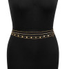 N-7646 4 Pcs/Set Shiny Rhinestone Belly Chain Gold Silver Plated Slender Waist Chain For Women Girls Body Jewelry