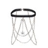 N-7648 Sexy Ladies Black Rope Elastic Insect Spider Pendant Thigh Chain Leg Chains For Women Beach Party Body Jewelry