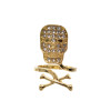 R-1559 Vintage Gold plated Silver Plated Punk Ring Rhinestone Crystal Different Shapes Single Ring For Right Finger For Women Girls